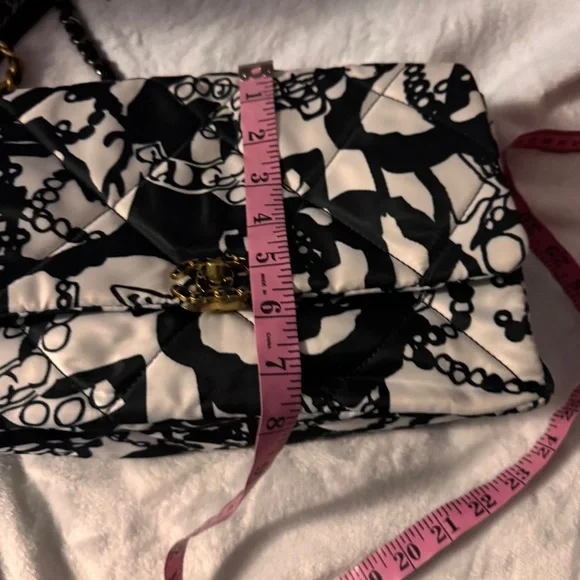 Inspired Quilted Printed Canvas Black And White